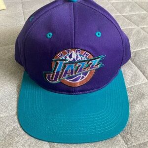 Vintage Utah Jazz Mountain Logo Sports Specialties SnapBack Hat NBA Basketball